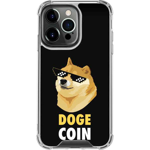 Doge Coin Crypto iPhone 16 Pro Clear Case